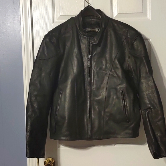 River Road Jackets & Coats Mens Leather Motorcycle Jacket Size 44